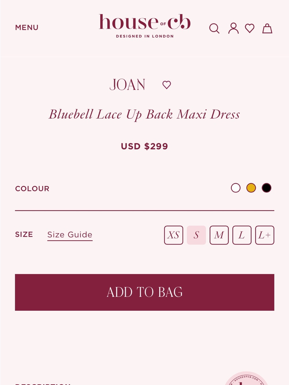 House of CB JOAN Bluebell Lace Up Back Maxi Dress - Picture 9 of 13